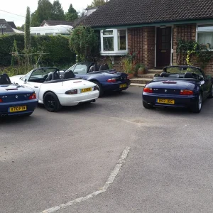 Media '5 more Z3's parked next door' in category '2014 BMW Z3 Seat Bush Workshop Day'