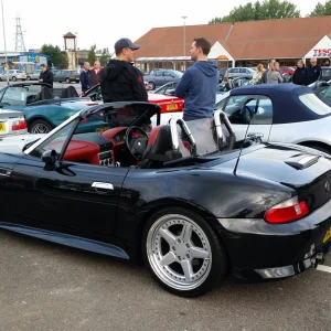 Tesco Car Park meet up before heading to the circuit