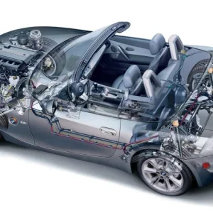 BMW Z4 E85 Roadster Cut Away Drawing