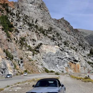 Z3 parked along the Tioga Pass Road (US 120)