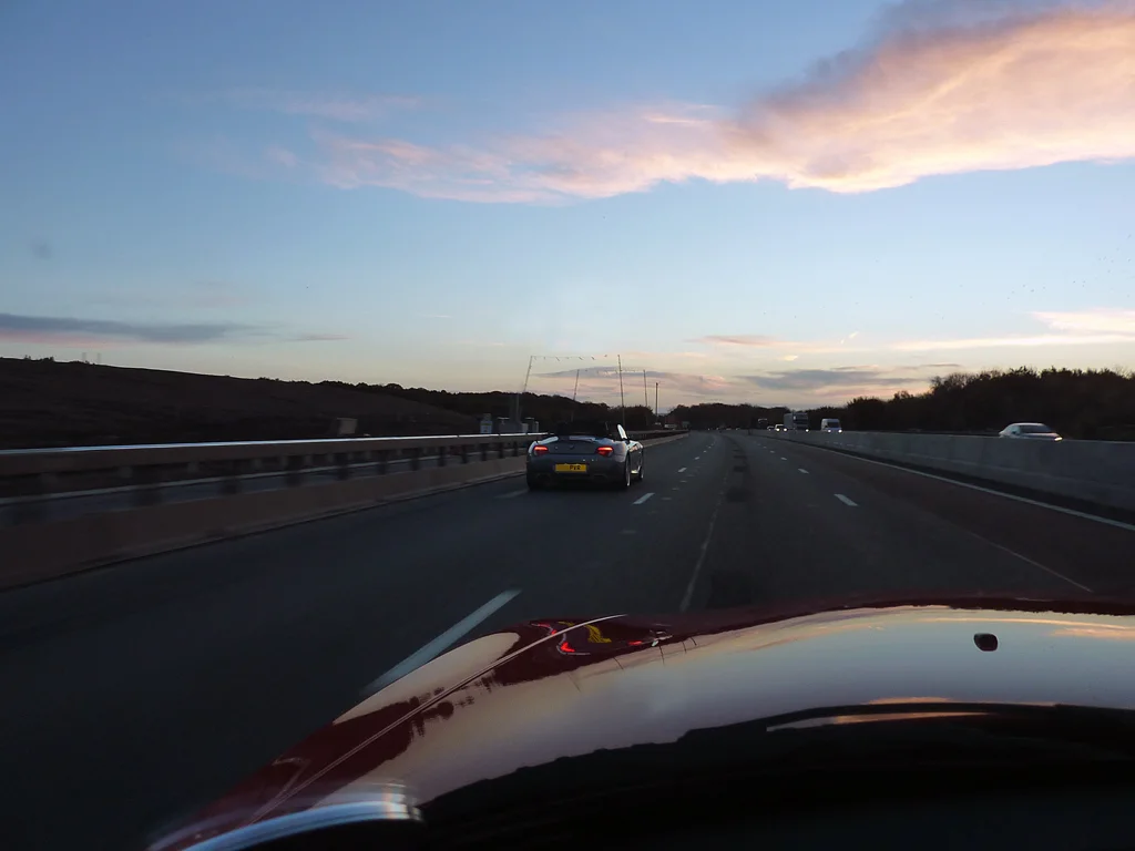 Early morning on the M20